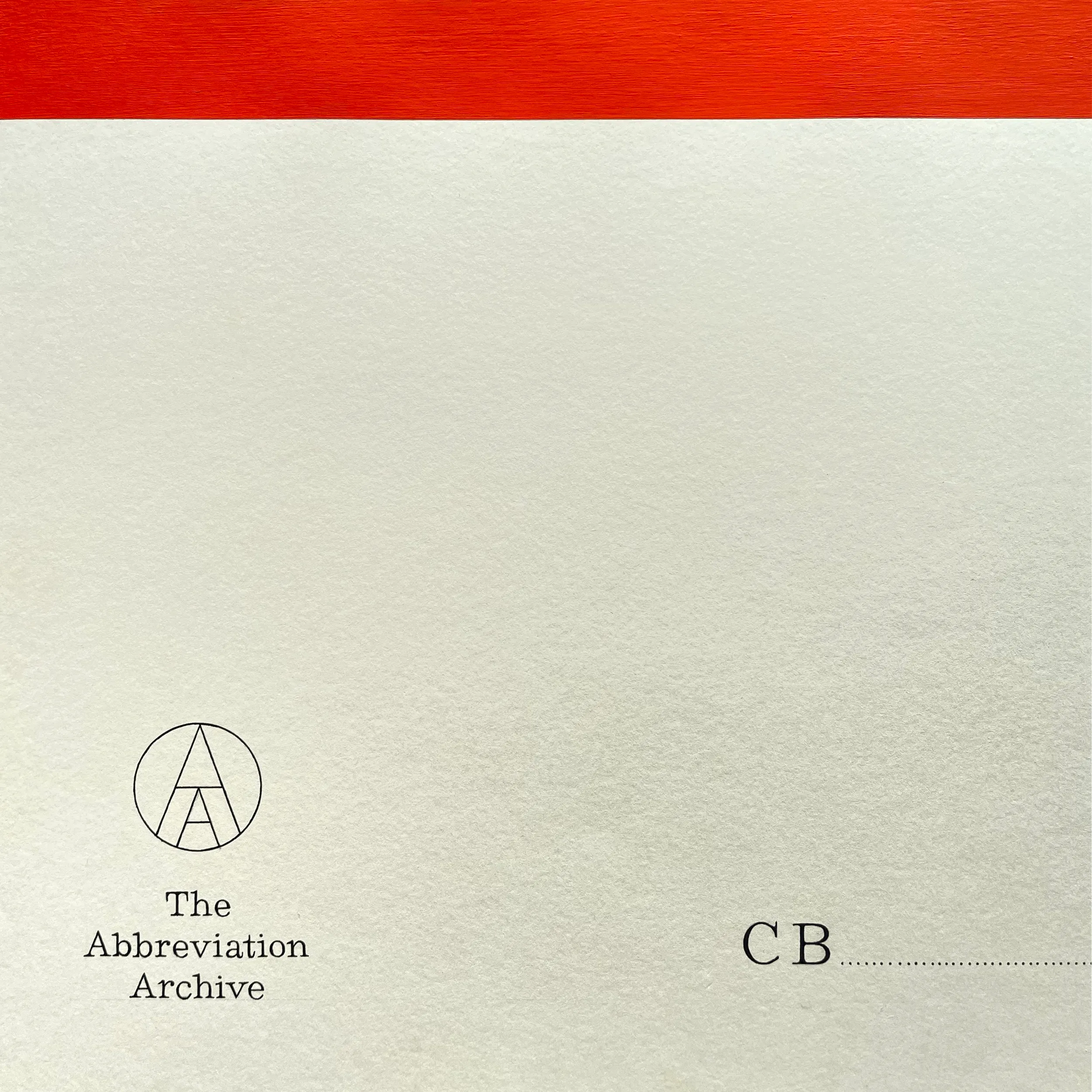 № O-017 / CB / Abbreviation Archive — photograph 3